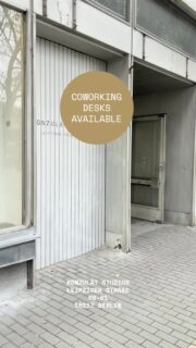 Come by for a coffee and find out more about our creative co-working, exhibition & gallery space with architects and designers in the centre on Berlin!
.
.
.
#coworkingberlin #creativespace #architectureberlin #berlindesign #creativeworkspace #berlinfashionweek #berlinbiennale #berlinartweek #galleryweekendberlin #tagderarchitektur #berlindesign #berlindesignweek #coworkinglife